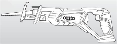 Ozito PXRSS 400 Cordless Reciprocating Saw Instruction Manual