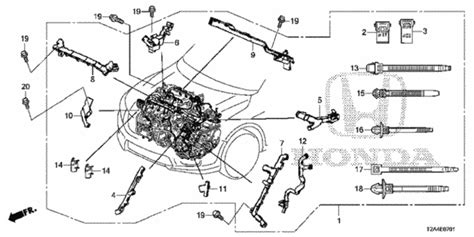 OEM 2013-2015 Honda Accord Wire Harness, Engine 32110-5G0-A50 ...