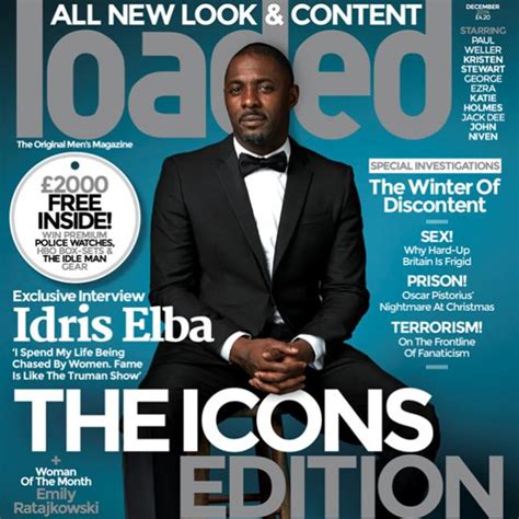 Idris Elba Covers Loaded Magazine, Dishes on Fame & Paranoia