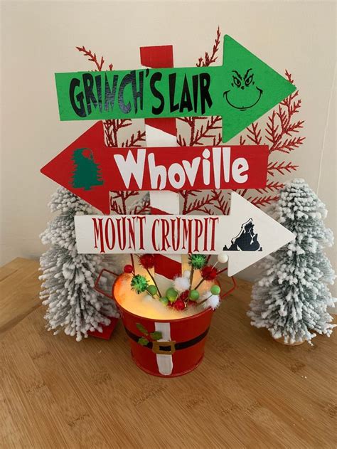 The Grinch Uss Inspired Directional Sign Grinch Etsy Grinch