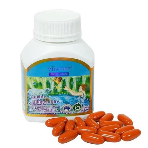 Viên Uống Marine Collagen Plus Vitatree Úc Hộp 100 Viên