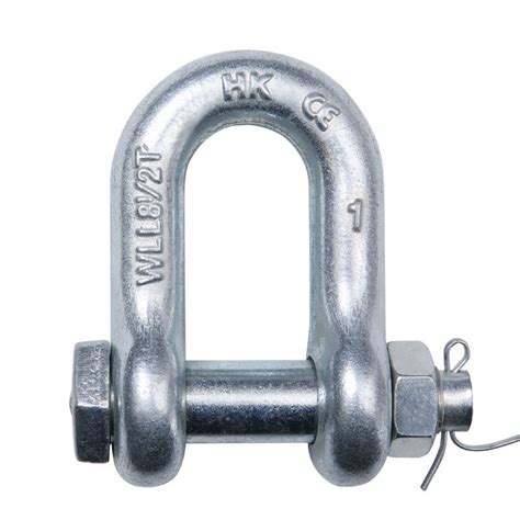 Us Type Chain Safety Pin Alloy Steel G Chain Shackle China G