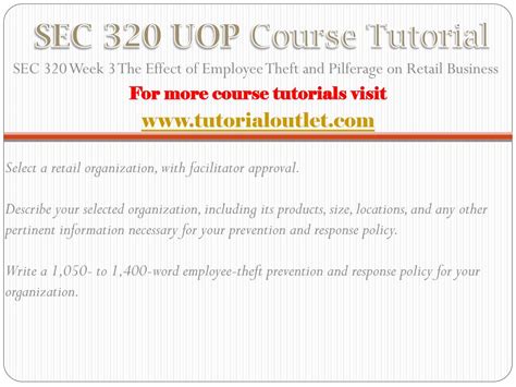 PPT SEC 320 UOP Course Tutorial Tutorialoutlet PowerPoint