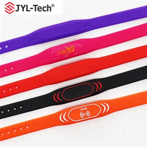 Hf Uhf Rfid Wristband Bracelet Nfc Wrist Band Silicone Water Theme Park