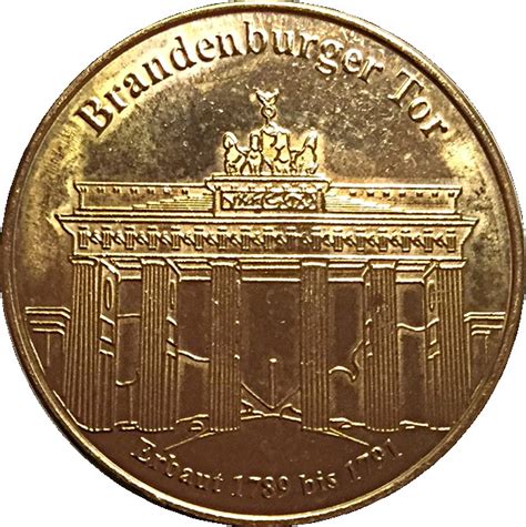 Token National Tokens Deutsche M Nzkollektion Berlin Brandenburger