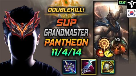 천상계 서폿 판테온 템트리 룬 월식 집공 GrandMaster Pantheon Support vs Nautilus 롤