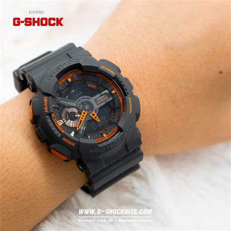 即出荷 G SHOCK GA 110TS 1A4 CASIO オレンジ ブラック kids nurie