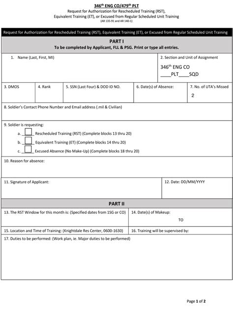 Army Rst Form Fill Online Printable Fillable Blank Pdffiller