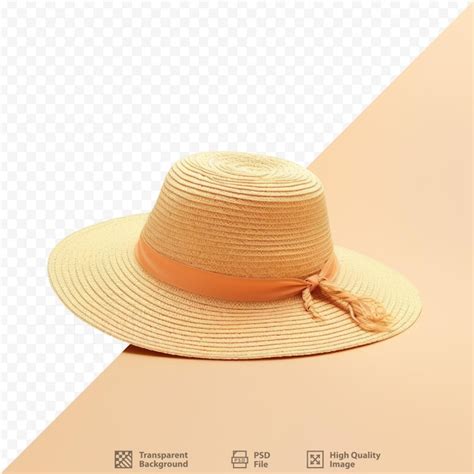 Fond Transparent Avec Chapeau De Paille Psd Premium