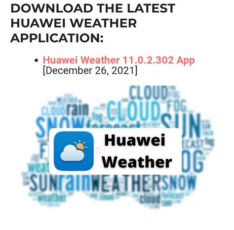 Latest Huawei Weather App - HUAWEI Community