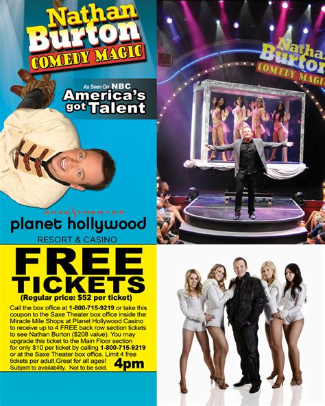 Nathan Burton Comedy Magic Free Show Tickets Coupon Up To Value