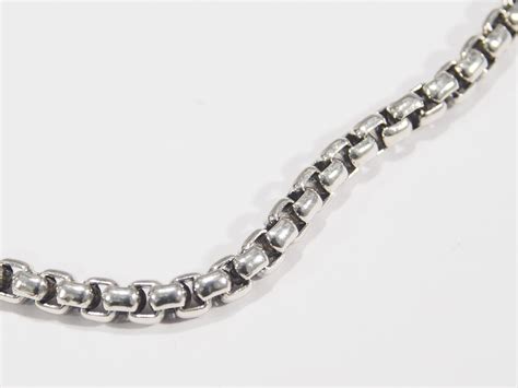 Karat David Yurman Box Chain Necklace Sterling Silver At Stdibs