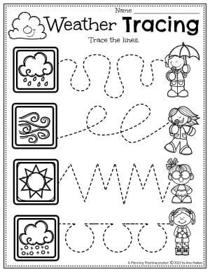 Weather Worksheets for Preschool - Planning Playtime