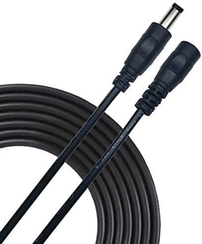 Liwinting 2m Cable de Extensión 2 5mm x 5 5mm Plug DC Macho a Hembra