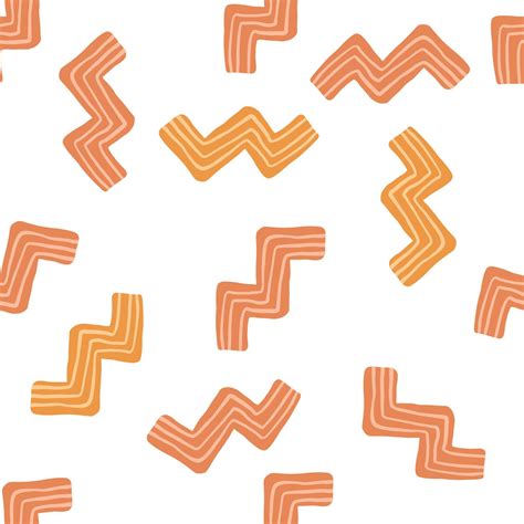 motif de doodle en zigzag isolé sur fond blanc fond d écran d art en