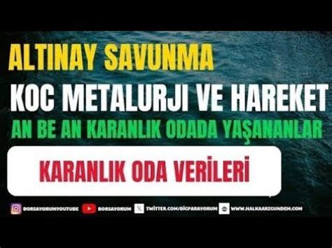 ALTINAY SAVUNMA HRKET KOCMT KARANLIK ODADA SATIŞ OLDU MU DİKKATLİ