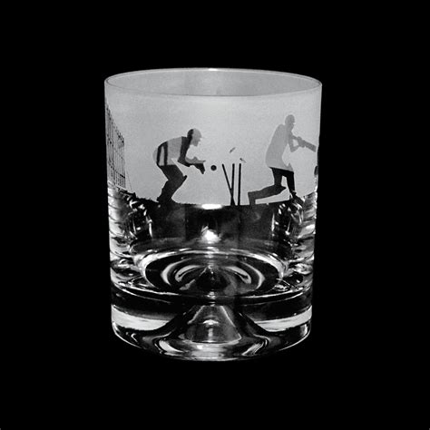 Cricket Scene T17 Whisky Tumbler Milford Collection