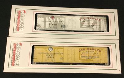 Lot Crown Model Decorators O Scale Erie Railroad Old Ranger Beer