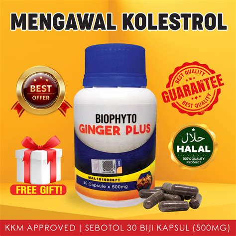 Biophyto Ginger Plus Kunyit Hitam Kapsul Ubat Sakit Sendi Lutut