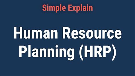 Human Resource Planning Hrp Meaning Process And Examples Youtube