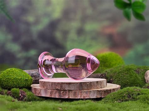 Pink Glass Sensual Anal Play Butt Plug Beginner Anal Sex Toys Etsy