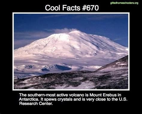 Cool Facts About Mount Erebus The Active Volcano