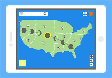 Free Beautiful US Solar Eclipse Path Map Vector 157232 Vector Art at ...