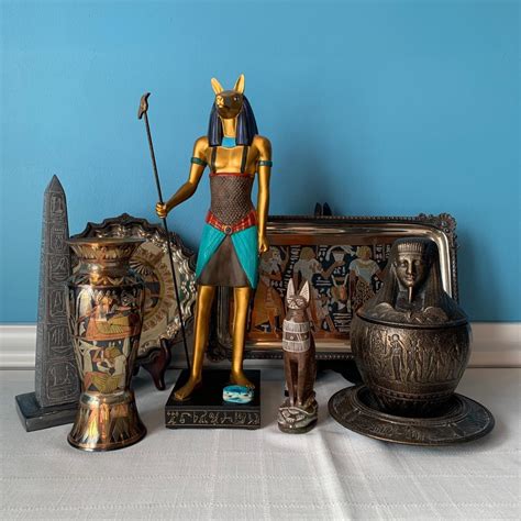 Lot L Home Decor Egyptian Collection Statue Of Egyptian God Anubis