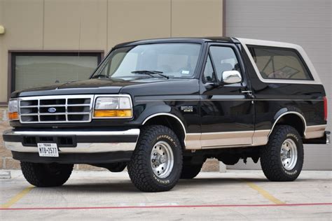 No Reserve 1996 Ford Bronco Eddie Bauer 4x4 For Sale On Bat Auctions