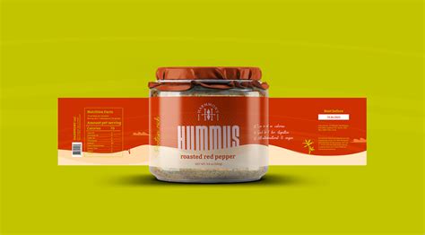 Hummus Modern Colorful Sustainable Packaging Design On Behance