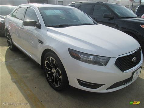 White Platinum Metallic Ford Taurus Sho Awd Gtcarlot