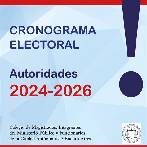 Cronograma Electoral Para Designaci N De Nuevas Autoridades