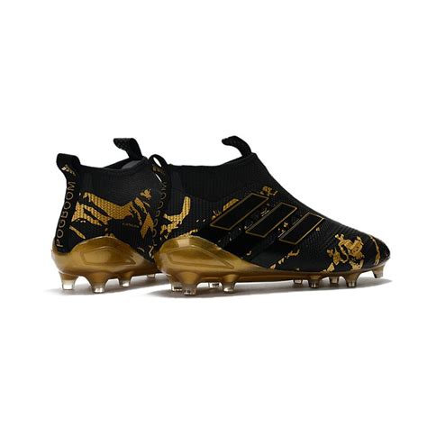 Bota De Fubol Adidas Ace 17 Purecontrol FG Paul Pogba Capsule Negro Oro