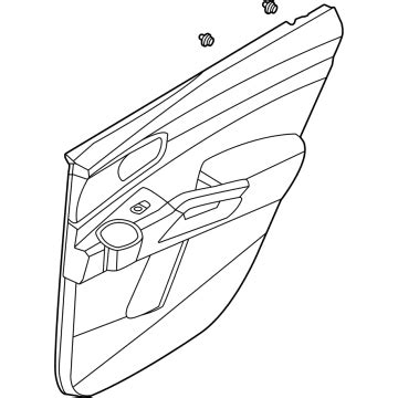 83308P2000MQC Genuine Kia Panel Assembly Rear Door