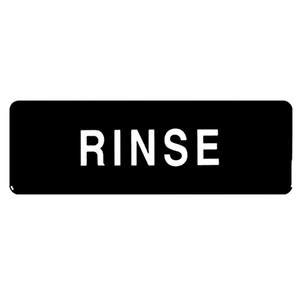 Thunder Group PLIS9339BK 9 X 3 Rinse Information Symbol Sign