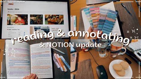 A Cozy Vlog 24 NOTION Update Reading Annotating New Graphic