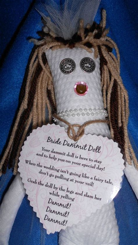 Bride Dammit Doll Attached Poem Your Dammit Doll Is Here To Stay