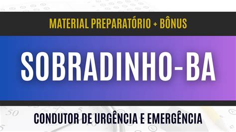 Material Exclusivo Para Condutor De Urg Ncia E Emerg Ncia Concurso