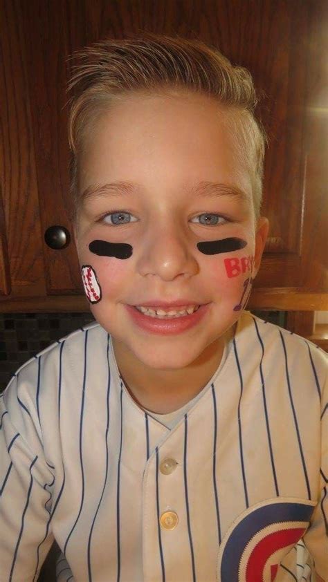 Sports Day Baseball Cubs Face Paint Cubs Baseball ⚾💙 Face Painting