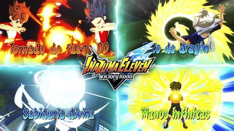 TODAS las Supertécnicas de Inazuma Eleven Victory Road YouTube