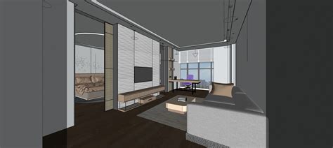 Free Hotel Room D Skp Model Free D Model Cgtrader