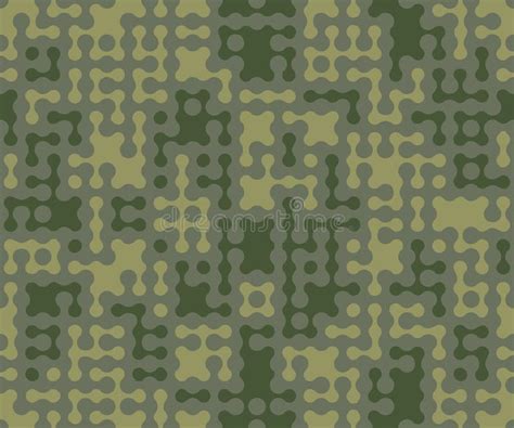 Vector Fabric Textile Print Camo Seamless Pattern Military Urban