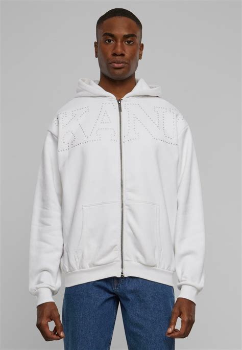 Karl Kani Studded Sweatjacke Whiteweiß Zalandoch