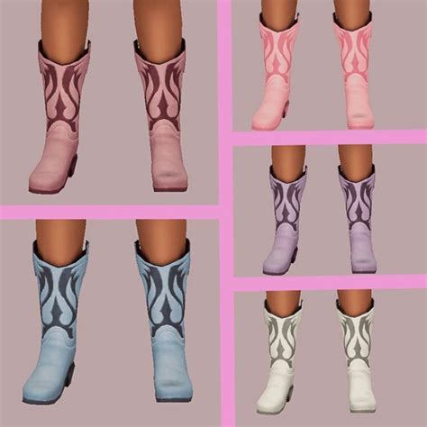 Bg Boots Recolor Chewybutterfly Sims Mods Clothes Sims Dresses