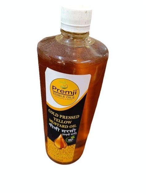 Premji Cold Pressed Yellow Mustard Oil Packaging Size 1 Litre At Rs