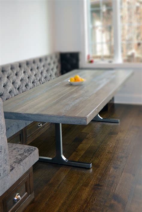 Grey rustic/modern dining table | Abodeacious