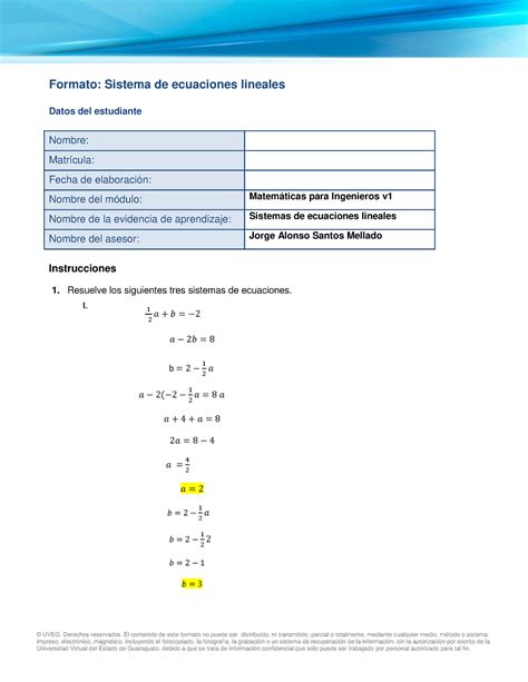 Mpi U Ea Formato Sistema Ecuaciones Lineales Uveg Ok Uveg