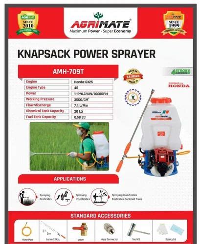 AMH 709T 4S HONDA GX25 KNAPSACK AGRIMATE POWER SPRAYER At Rs 30000 In