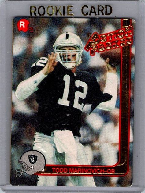 Action Packed Rookie Update Todd Marinovich Excellent Ebay