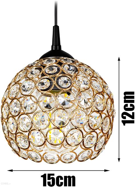 Glimex Szklana Lampa Wisząca Sufitowa Żyrandol Kula Led 499Kzł